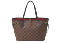 Load image into Gallery viewer, 極美品 LOUIS VUITTON ルイ ヴィトン トートバッグ ネヴァーフルPM N41359 ダミエエベヌキャンバス ブラウン 中古 59301