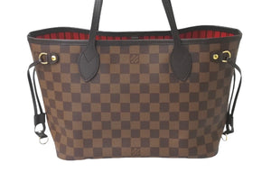 極美品 LOUIS VUITTON ルイ ヴィトン トートバッグ ネヴァーフルPM N41359 ダミエエベヌキャンバス ブラウン 中古 59301