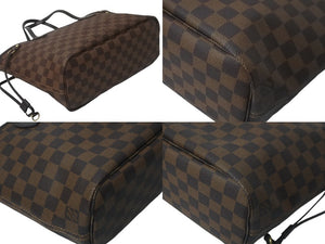 極美品 LOUIS VUITTON ルイ ヴィトン トートバッグ ネヴァーフルPM N41359 ダミエエベヌキャンバス ブラウン 中古 59301