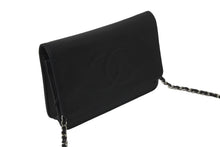 Load image into Gallery viewer, 極美品 CHANEL シャネル チェーン ウォレット ショルダーバッグ 17番台 キャビアスキン ブラック シルバー金具 中古 59305