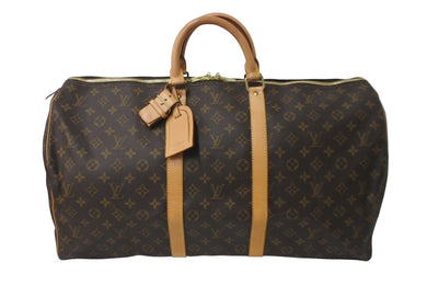 LOUIS VUITTON ルイヴィトン ボストンバッグ キーポル55 M41424 モノグラム ブラウン 美品 中古 59306
