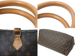 LOUIS VUITTON ルイヴィトン ハンドバッグ M41522 スピーディ40 ブラウン モノグラムキャンバス ゴールド金具 良品 中古 59307