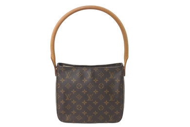 LOUIS VUITTON ルイヴィトン モノグラム ルーピングMM ショルダーバッグ ワンショルダー ブラウン ロゴ M51146 美品 中古 59309