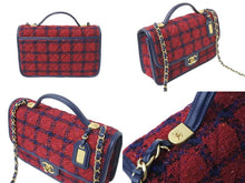 Load image into Gallery viewer, CHANEL シャネル ショルダーバッグ スモール トップハンドル フラップバッグ ツイード AS3653 B0945 NK305 美品 中古 59323
