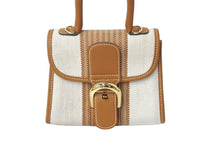 Load image into Gallery viewer, 極美品 デルヴォー ハンドバッグ ブリヨン ミニ ベージュ ブラウン キャンバス ゴールド金具 中古 59326