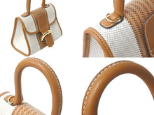 Load image into Gallery viewer, 極美品 デルヴォー ハンドバッグ ブリヨン ミニ ベージュ ブラウン キャンバス ゴールド金具 中古 59326