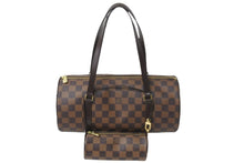Load image into Gallery viewer, LOUIS VUITTON ルイヴィトン ハンドバッグ パピオン30 ダミエキャンバス 親子ポーチ付き ブラウン N51303 美品 中古 59332