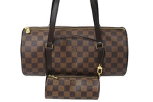 Load image into Gallery viewer, LOUIS VUITTON ルイヴィトン ハンドバッグ パピオン30 ダミエキャンバス 親子ポーチ付き ブラウン N51303 美品 中古 59332
