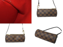 Load image into Gallery viewer, LOUIS VUITTON ルイヴィトン ハンドバッグ パピオン30 ダミエキャンバス 親子ポーチ付き ブラウン N51303 美品 中古 59332