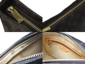 LOUIS VUITTON ルイヴィトン モノグラム ルーピングMM ショルダーバッグ ワンショルダー ブラウン ロゴ M51146 美品 中古 59357