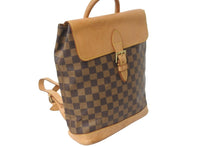 Load image into Gallery viewer, LOUIS VUITTON ルイヴィトン ダミエ アルルカン 100周年記念限定 バックパック ロゴ ブラウン N99038 良品 中古 59358