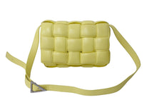 Load image into Gallery viewer, BOTTEGAVENETA ボッテガヴェネタ ショルダーバッグ パデッド カセット イントレチャート イエロー 591970VCQR19782 美品 中古 59361