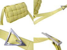 Load image into Gallery viewer, BOTTEGAVENETA ボッテガヴェネタ ショルダーバッグ パデッド カセット イントレチャート イエロー 591970VCQR19782 美品 中古 59361