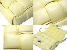 Load image into Gallery viewer, BOTTEGAVENETA ボッテガヴェネタ ショルダーバッグ パデッド カセット イントレチャート イエロー 591970VCQR19782 美品 中古 59361