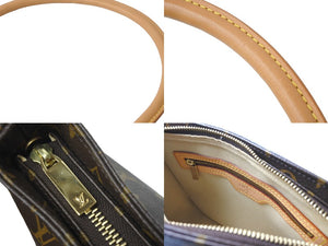 極美品 LOUIS VUITTON ルイヴィトン モノグラム ルーピングMM ショルダーバッグ ワンショルダー ブラウン M51146 中古 59375
