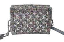 Load image into Gallery viewer, 新品同様 LOUIS VUITTON ルイヴィトン ヴァージル リサイクル ツイード ソフトトランク ショルダーバッグ グレー M58741 中古 59380