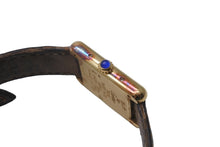 Load image into Gallery viewer, Cartier カルティエ マストタンク ヴェルメイユ SM 腕時計 尾錠 クォーツ シルバー925 ゴールド加工 中古 59387