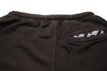 Load image into Gallery viewer, 極美品 RIVINGTON roi Rebis123 リヴィントンロイレビス123 スエットパンツ テーパード ロゴプリント ブラウン サイズS 中古 59410