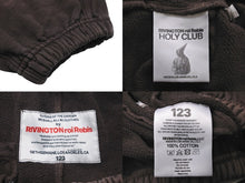 Load image into Gallery viewer, 極美品 RIVINGTON roi Rebis123 リヴィントンロイレビス123 スエットパンツ テーパード ロゴプリント ブラウン サイズS 中古 59410