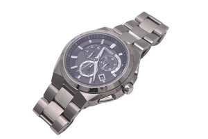 CITIZEN シチズン 腕時計 アテッサ エコドライブ クロノグラフ ソーラー E610-TO18505 チタン シルバー金具 美品 中古 59428