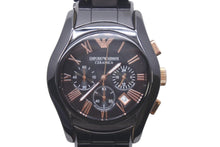 画像をギャラリービューアに読み込む, Emporio Armani エンポリオアルマーニ 時計 セラミック ステンレス クロノグラフ クオーツ 日常生活防水 AR1410 美品 中古 59429