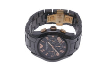 画像をギャラリービューアに読み込む, Emporio Armani エンポリオアルマーニ 時計 セラミック ステンレス クロノグラフ クオーツ 日常生活防水 AR1410 美品 中古 59429