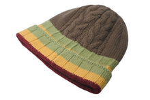 Load image into Gallery viewer, Christian Dior クリスチャンディオール ニットキャップ 帽子 DSK04005 ジョンガリアーノ カシミヤ ラスタカラー 美品 中古 59437