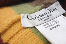 Load image into Gallery viewer, Christian Dior クリスチャンディオール ニットキャップ 帽子 DSK04005 ジョンガリアーノ カシミヤ ラスタカラー 美品 中古 59437