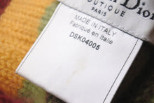 Load image into Gallery viewer, Christian Dior クリスチャンディオール ニットキャップ 帽子 DSK04005 ジョンガリアーノ カシミヤ ラスタカラー 美品 中古 59437