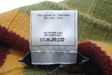 Load image into Gallery viewer, Christian Dior クリスチャンディオール ニットキャップ 帽子 DSK04005 ジョンガリアーノ カシミヤ ラスタカラー 美品 中古 59437