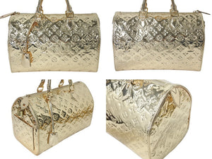 極美品 LOUISVUITTON ルイヴィトン ミロワール スピーディ30 モノグラム ゴールド ハンドバッグ M95272 中古 4c071268