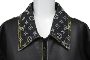 新品同様 LOUIS VUITTON ルイヴィトン 22SS クレイジーミックスレザー ジャケット NIGO RM221M YOK HML04E サイズ52 中古 59466