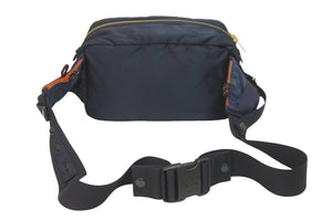 極美品 PORTER×KAWS ポーター カウズ ウエストバッグ ボディバッグ 381-17965 ネイビー ナイロン ゴールド金具 中古 59476