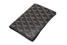 画像をギャラリービューアに読み込む, GOYARD ゴヤール パスケース パスポートケース グルネル PVCコーティングキャンバス ブラック ブラウン 美品 中古 59499