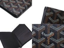 画像をギャラリービューアに読み込む, GOYARD ゴヤール パスケース パスポートケース グルネル PVCコーティングキャンバス ブラック ブラウン 美品 中古 59499