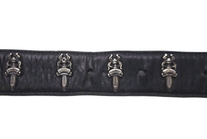 CHROME HEARTS クロムハーツ ベルト STRAP No5 DGGR #5ダガーローデット バックル シルバー 中古 59501
