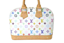 Load image into Gallery viewer, LOUIS VUITTON ルイヴィトン 村上隆 ハンドバッグ アルマ M92647 モノグラムマルチ ブロン ホワイト 美品 中古 59540