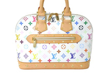 Load image into Gallery viewer, LOUIS VUITTON ルイヴィトン 村上隆 ハンドバッグ アルマ M92647 モノグラムマルチ ブロン ホワイト 美品 中古 59540