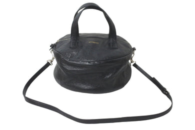 BALENCIAGA バレンシアガ ショルダーバッグ エアホーボー 2WAY ブラック レザー 466844 シルバー金具 美品 中古 59541