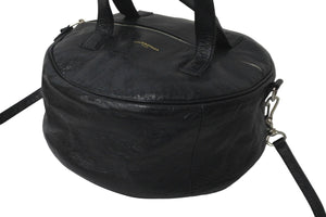 BALENCIAGA バレンシアガ ショルダーバッグ エアホーボー 2WAY ブラック レザー 466844 シルバー金具 美品 中古 59541