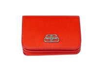Load image into Gallery viewer, BALENCIAGA バレンシアガ 三つ折り財布 コンパクトウォレット 601387 0OTXN 6406 BBロゴ レッド 美品 中古 59575