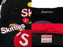 画像をギャラリービューアに読み込む, Supreme シュプリーム × Mitchell&amp;Ness ミッチェルアンドネス コラボ スキットルズバーシティジャケット 黒 美品 中古 59583 