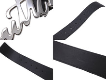 Load image into Gallery viewer, LOUIS VUITTON ルイヴィトン ベルト サンチュール LVオートグラフ サイズ 40/100 M0187 レザー シルバー金具 美品 中古 59591