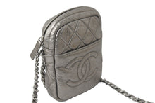 Load image into Gallery viewer, CHANEL シャネル チェーン ショルダーバッグ ポシェット シルバー 12番台 ココマーク レザー 美品 中古 59603
