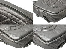 Load image into Gallery viewer, CHANEL シャネル チェーン ショルダーバッグ ポシェット シルバー 12番台 ココマーク レザー 美品 中古 59603