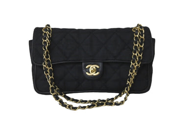 極美品 CHANEL シャネル ニュートラベルライン マトラッセ チェーン ショルダーバッグ 10番台 ブラック ココマーク 中古 59605