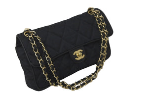 極美品 CHANEL シャネル ニュートラベルライン マトラッセ チェーン ショルダーバッグ 10番台 ブラック ココマーク 中古 59605