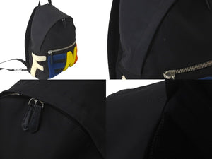 FENDI フェンディ リュック バックパック ブラック ボアロゴ ナイロン 7VZ012・5PN 4 良品 中古 59624 