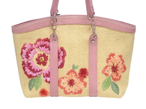 Christian Dior クリスチャンディオール かごトートバッグ 07-BO-1005 リミテッドエディション ラフィア ガリアーノ期 美品 中古 4b005963