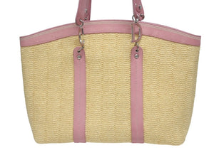 Christian Dior クリスチャンディオール かごトートバッグ 07-BO-1005 リミテッドエディション ラフィア ガリアーノ期 美品 中古 4b005963